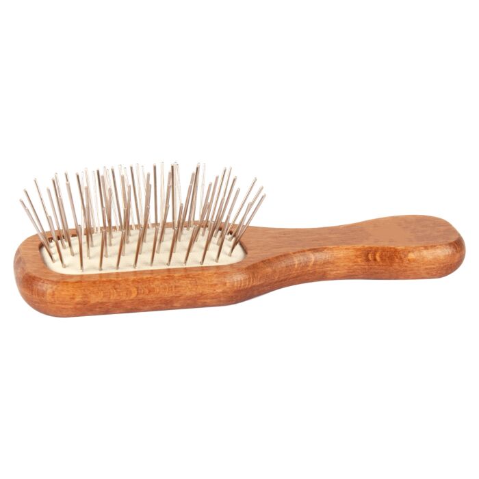 Show Tech Mini Wooden Pin Brush Walnut 12 cm